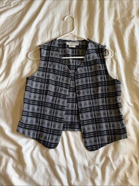 Vintage Black and Grey Vest Tank Top